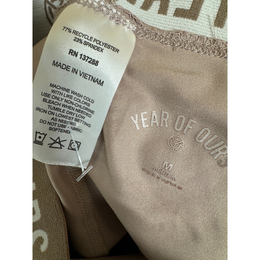 Year of Ours Women's Recycled Hike Leggings Caribou Tan Size M‎ Medium High Rise - Picture 4 of 4
